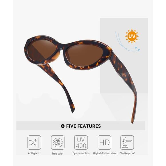 Fozono iwear Early First Brown Tortoise Cat Eye women's New - Picture 6 of 10